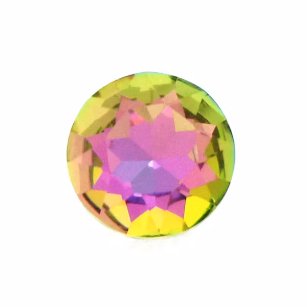 Pink Rainbow A Kvalitet Kinesisk Round Stone 8mm 4st