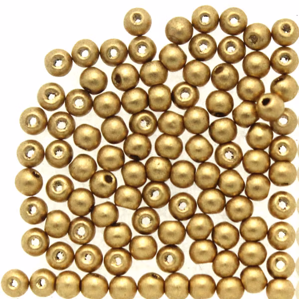 Aztec Gold Runda/Druks 2mm 100st