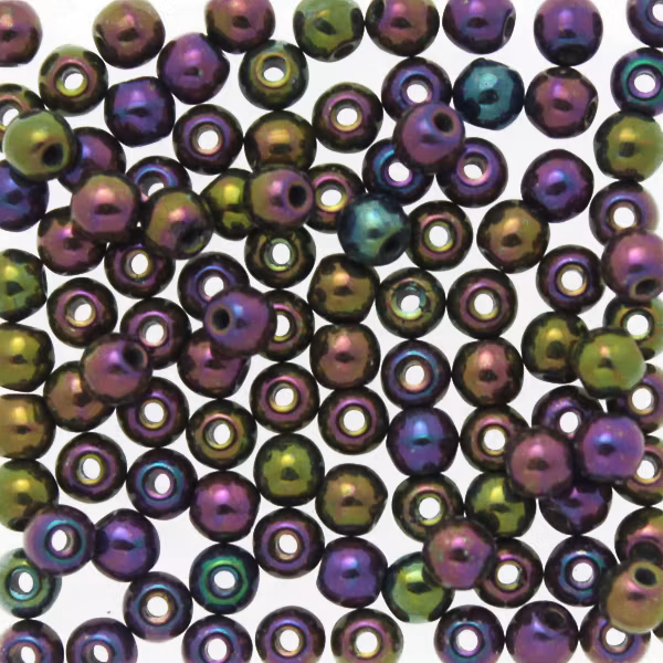 Purple Iris Runda/Druks 3mm 100st