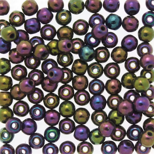 Purple Iris Runda/Druks 3mm 100st