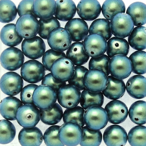 Moonstone Blue Vaxade Runda/Druks 6mm 50st