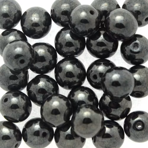 Hematite Runda/Druks 8mm 25st