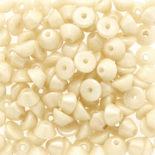 Opaque White Beige Luster Konos 5g