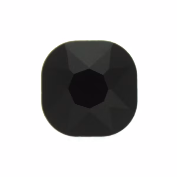 Jet Kinesisk Strass Cushion Square 18mm 1st