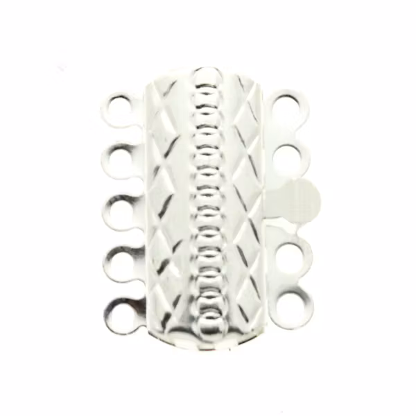 Boxlås Bred 5/5 öglor Silverfärgad 20x15mm 1st