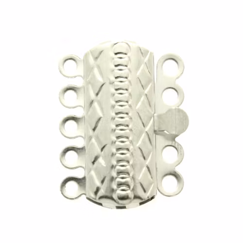 Mörkt Silverfärgat Boxlås Bred 5/5 öglor 304 Rostfritt Stål 20x15mm 1st