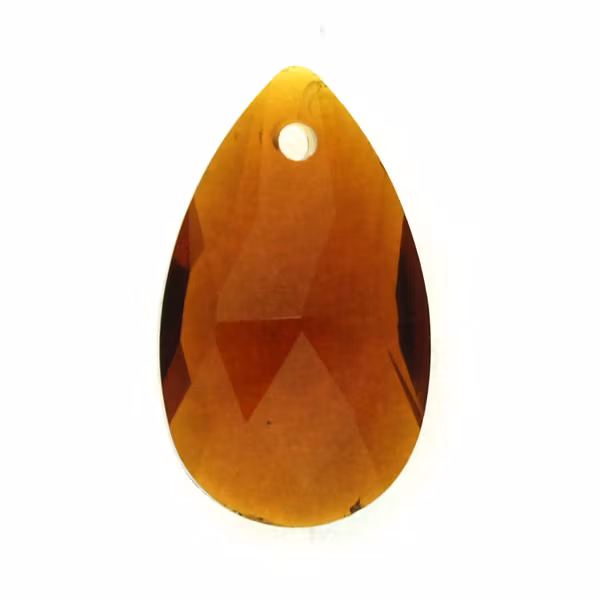 Dark Topaz Pear Pendant 22x13mm 1st