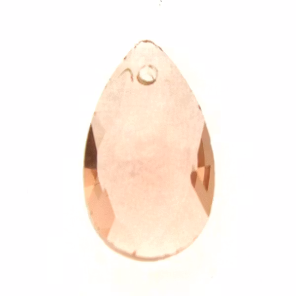 Peach Pear Pendant 22x13mm 1st
