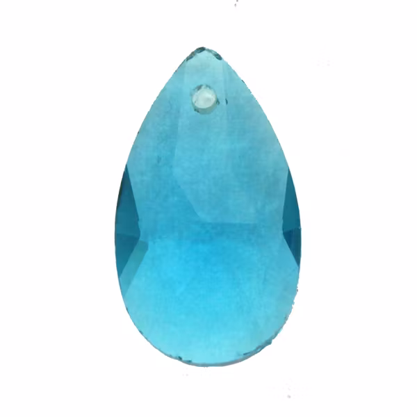 Aqua Pear Pendant 22x13mm 1st