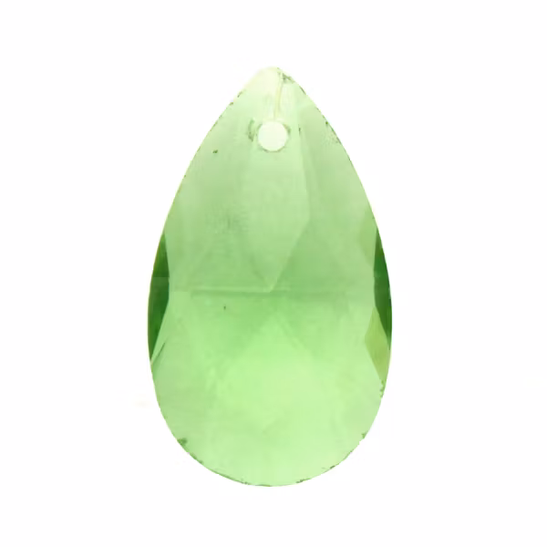 Light Green Pear Pendant 22x13mm 1st