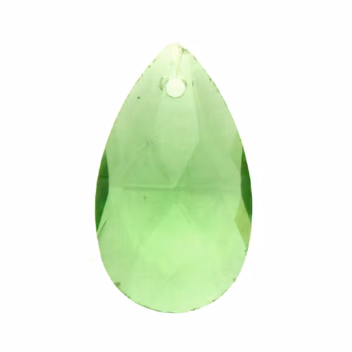 Light Green Pear Pendant 22x13mm 1st