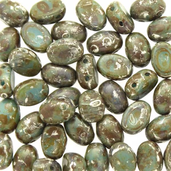 Opaque Turquoise Patina Silver Samos 5g