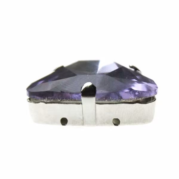 Mörkt Silverfärgad Infattning Triangel 23mm 1st