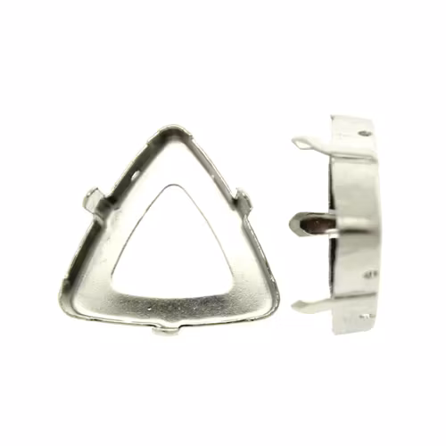 Mörkt Silverfärgad Infattning Triangel 23mm 1st