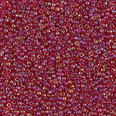 Transparent Burgundy AB 15-0298 Miyuki Seedbeads 15/0 5g