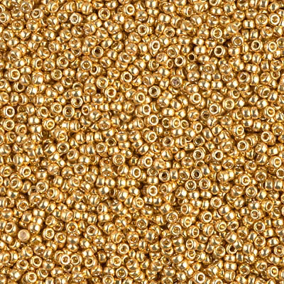 Duracoat Galvanized Gold 15-4202 Miyuki Seedbeads 15/0 5g