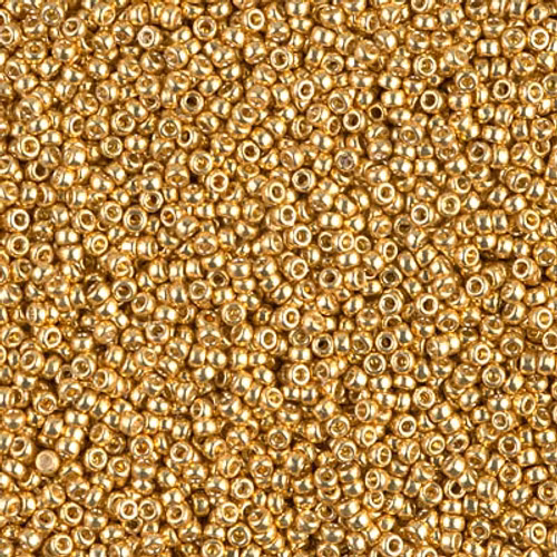 Duracoat Galvanized Gold 15-4202 Miyuki Seedbeads 15/0 5g