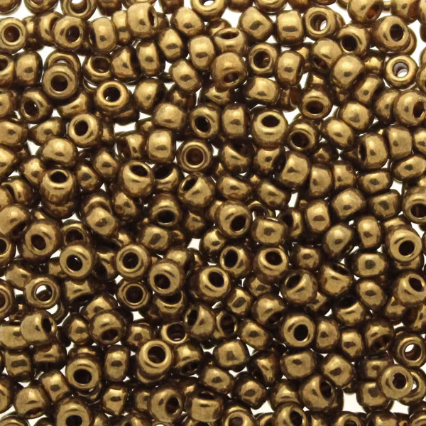 Metallic Light Bronze 8-0457L Miyuki Seedbeads 8/0 10g