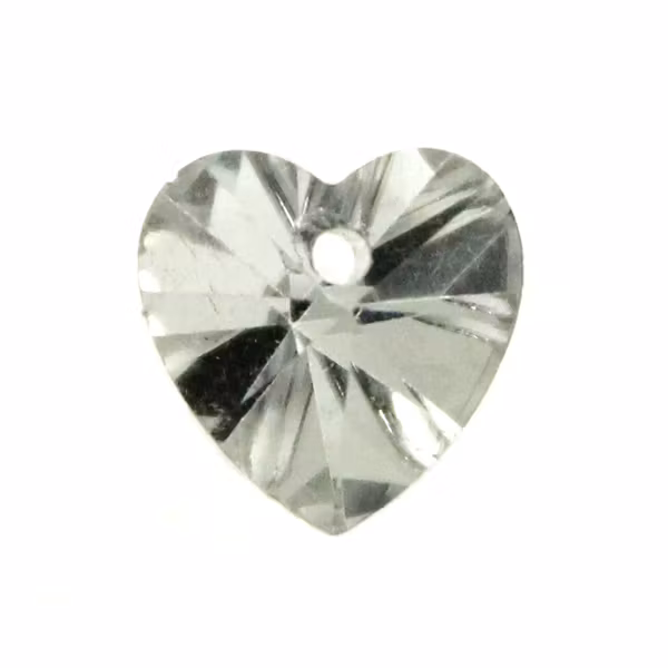 Crystal Foil Hjärta Glas 10x10mm 1st