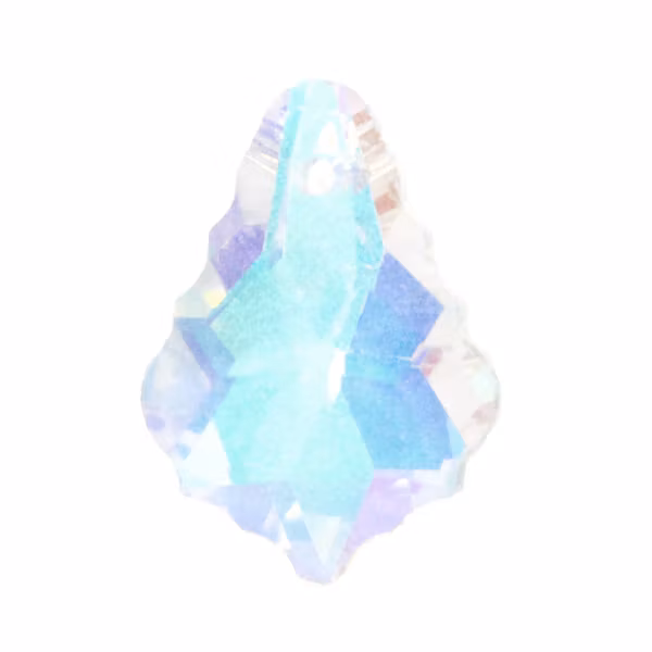 Crystal AB Baroque Pendant 16x11mm 1st