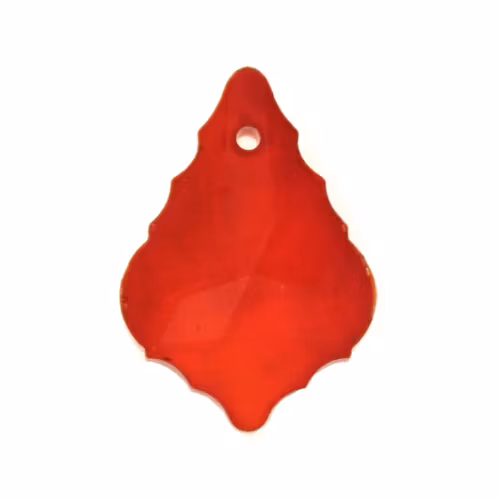Ruby Baroque Pendant 22x15mm 1st