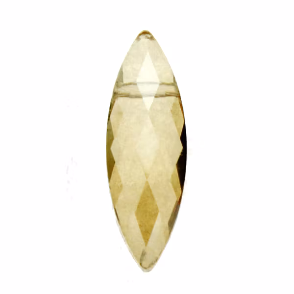Light Topaz Luster Facetterad Navette 22x7mm 1st