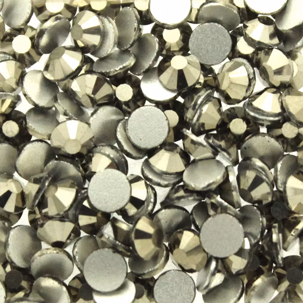 Metallic Silver Kinesisk Rose Flatback ss16 4mm ca. 50st