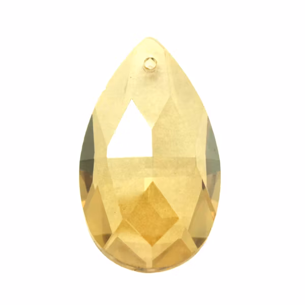 Gold Shade Pear Pendant 38x22mm 1st