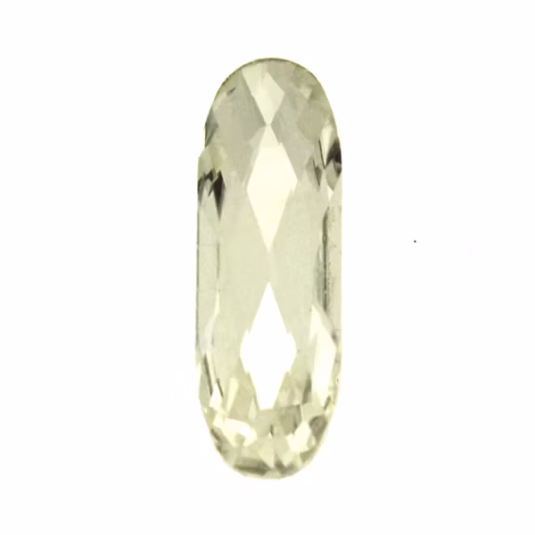 Crystal Kinesisk Strass Long Oval 21x7mm 2st