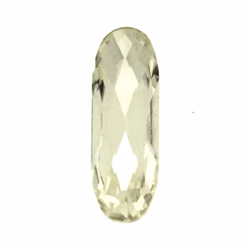 Crystal Kinesisk Strass Long Oval 21x7mm 2st