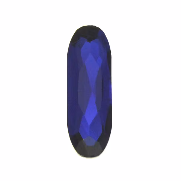 Cobalt Kinesisk Strass Long Oval 21x7mm 2st
