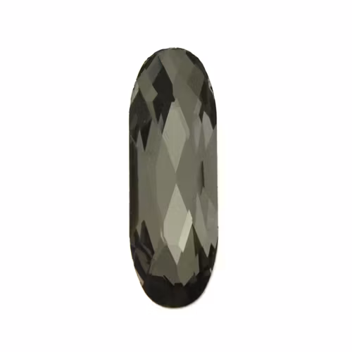 Black Diamond Kinesisk Strass Long Oval 21x7mm 2st