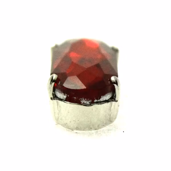 Mörkt Silverfärgad Infattning Long Oval 21x7mm 2st
