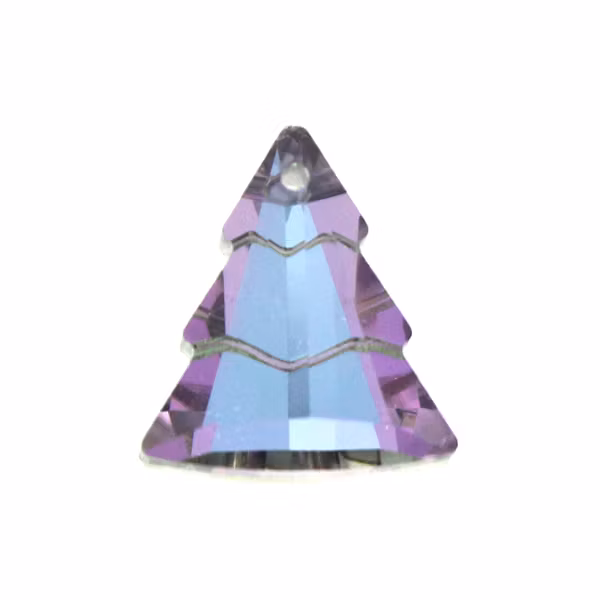Violet Rainbow Julgran Hänge 15x14mm 1st