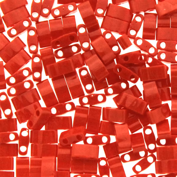 Opaque Red HTL0408 Miyuki Half Tila 5g