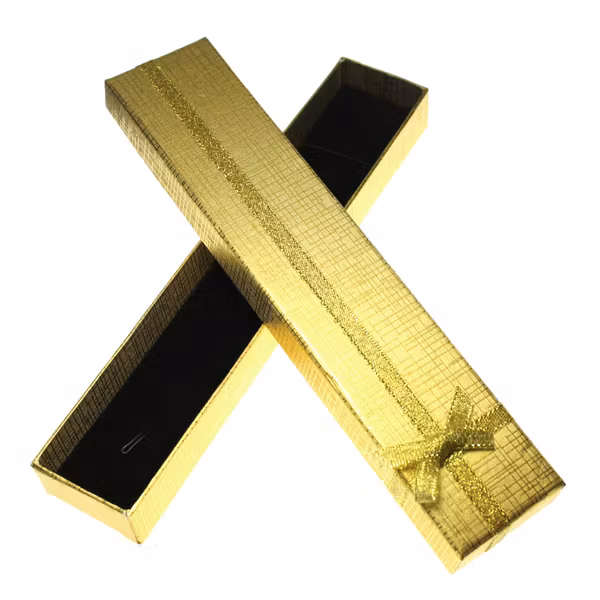 Guld Presentask till Armband/Halsband 20x4x2cm 1st