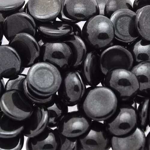 Hematite Cabochon Par Puca 8mm 5g