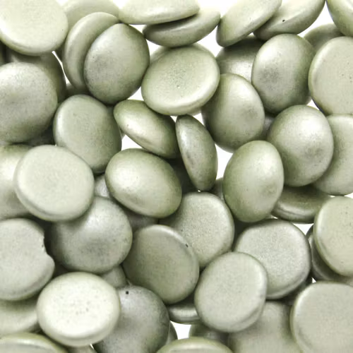 Metallic Suede Gold Cabochon Par Puca 8mm 5g