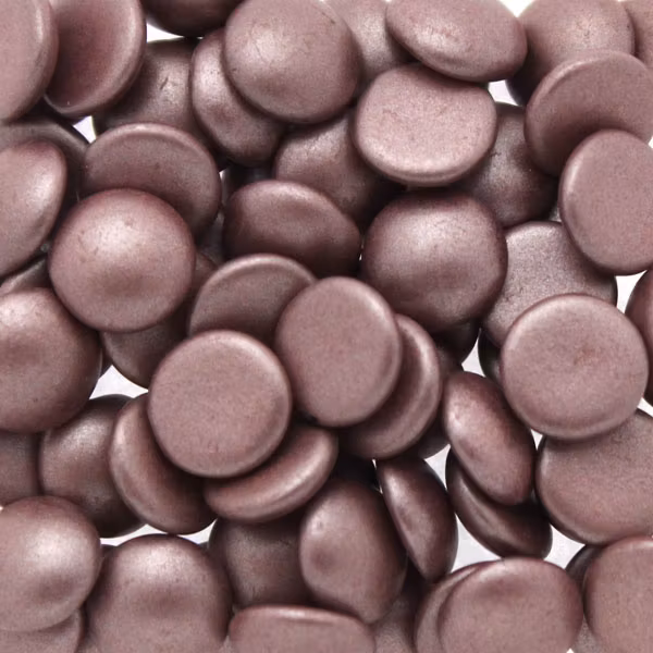 Metallic Suede Dark Plum Cabochon Par Puca 8mm 5g