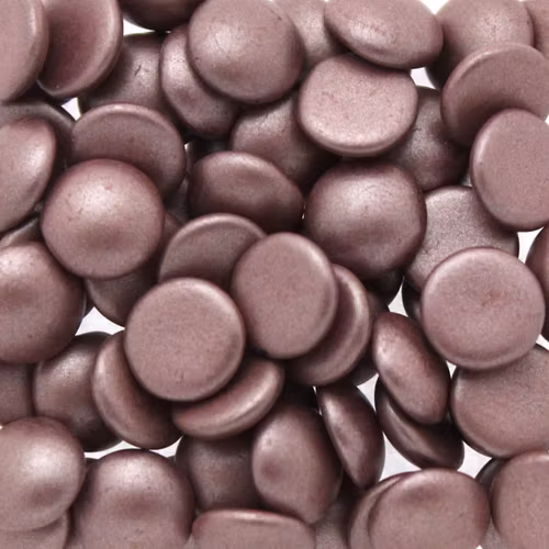 Metallic Suede Dark Plum Cabochon Par Puca 8mm 5g