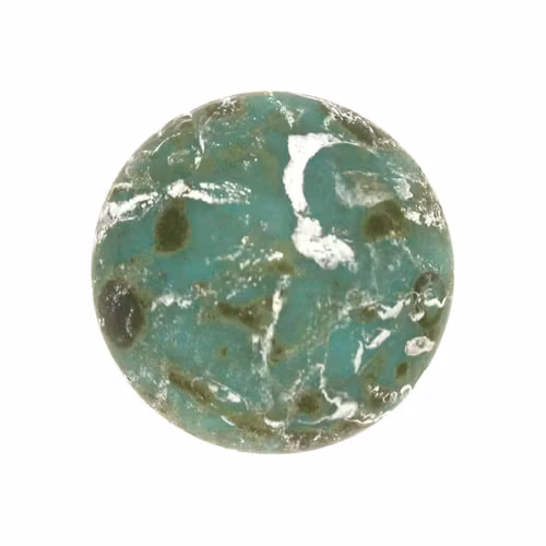 Frost Jade Patina Silver Cabochon Par Puca 18mm 1st