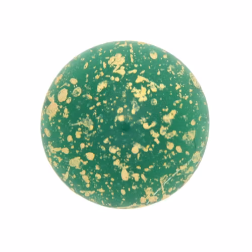 Frost Jade Gold Splash Silver Cabochon Par Puca 18mm 1st