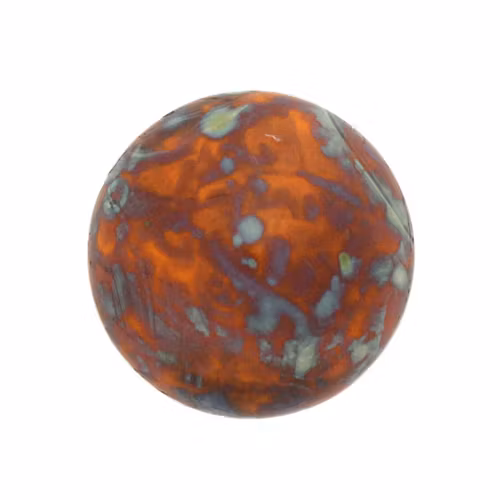 Frost Tangerine Travertin Cabochon Par Puca 18mm 1st