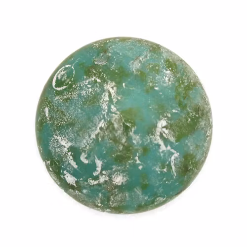 Frost Jade Patina Silver Cabochon Par Puca 25mm 1st