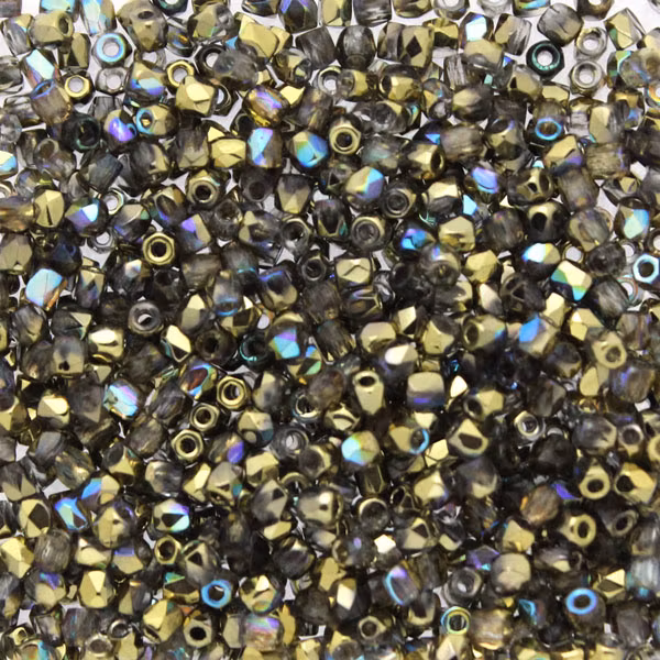 Crystal Golden Rainbow Fire Polish TRUE 2mm 50st