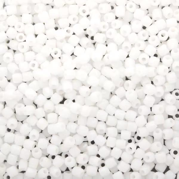 Opaque White Fire Polish TRUE 2mm 50st