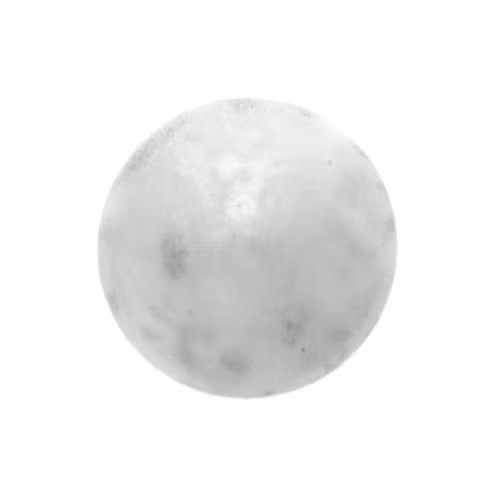 Alabaster Milky Silver Cabochon Par Puca 18mm 1st