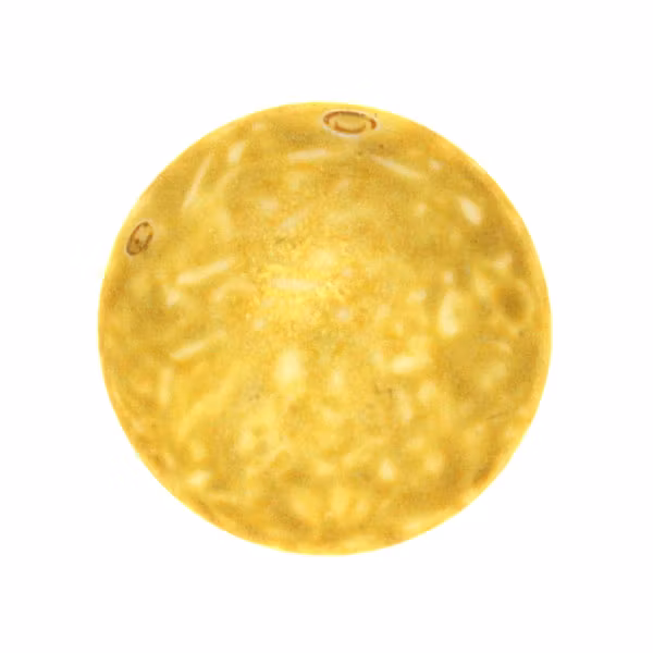 Alabaster Milky Honey Cabochon Par Puca 25mm 1st