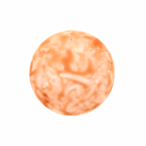 Alabaster Milky Light Peach Cabochon Par Puca 18mm 1st
