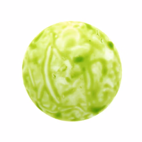 Alabaster Milky Lime Cabochon Par Puca 25mm 1st